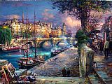 Cao Yong Bank of La Seine painting